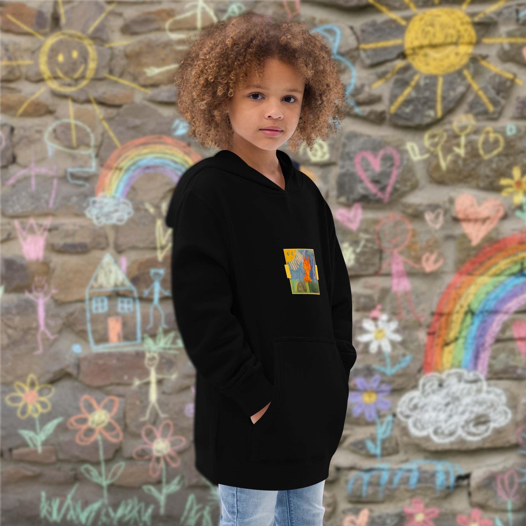 PUR127 x H² Collection: Kids fleece hoodie