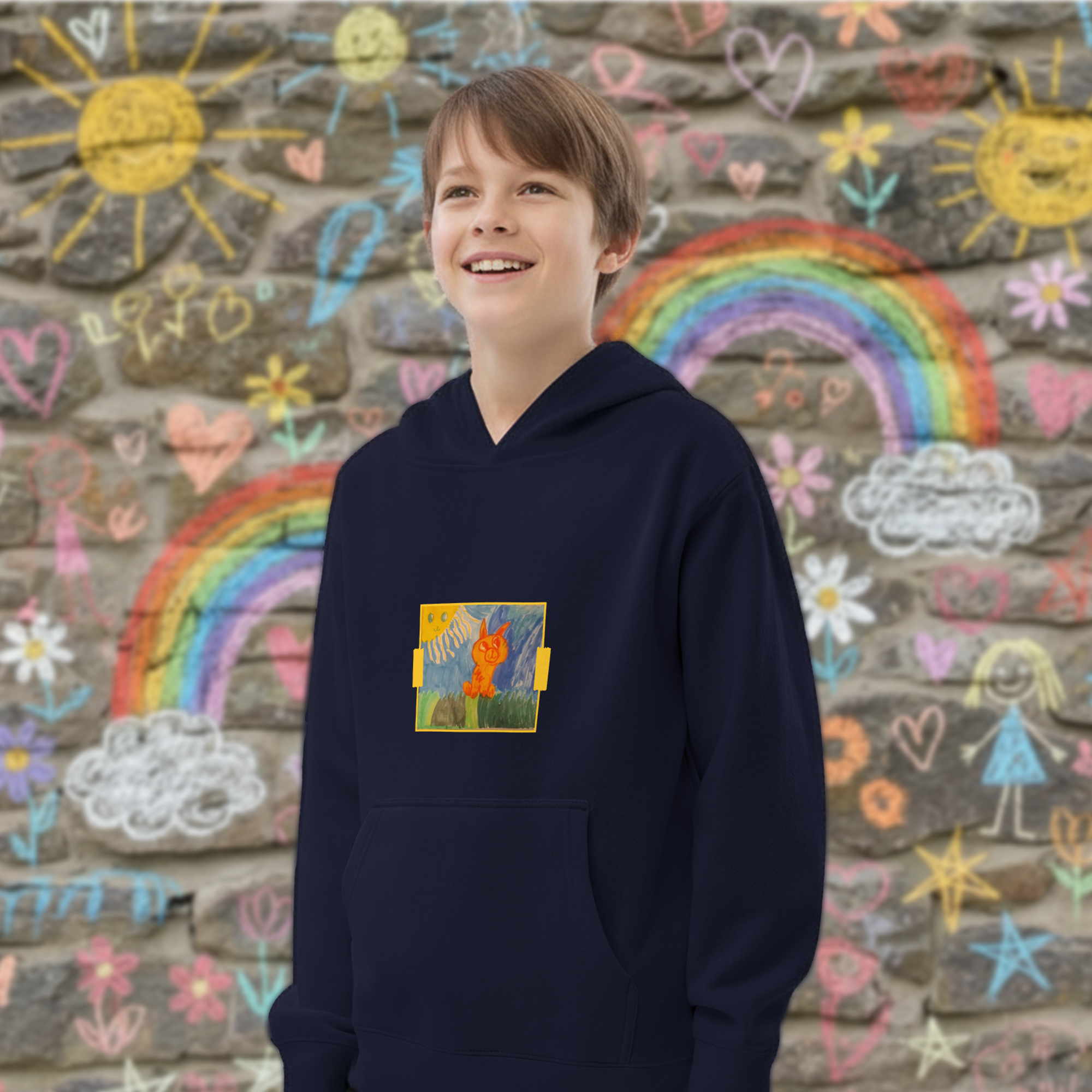 PUR127 x H² Collection: Kids fleece hoodie