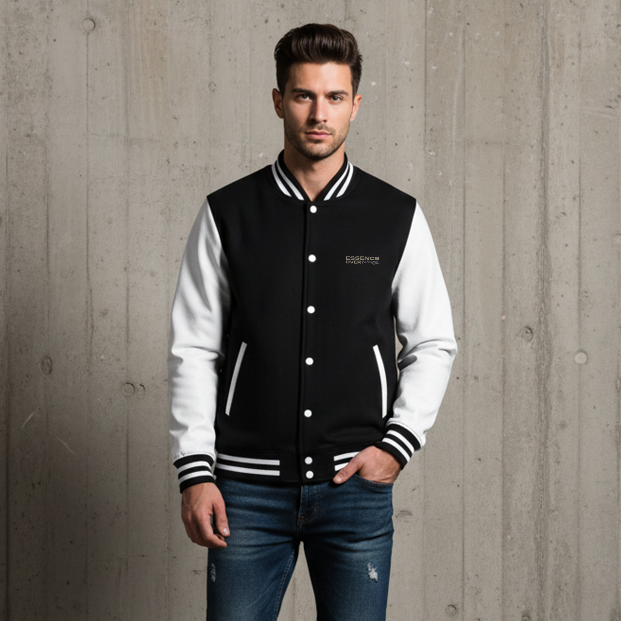 P127 Heavyweight letterman jacket