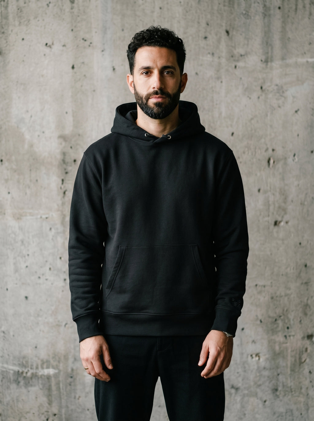 Black Silence Unisex Organic Hoodie (#007)