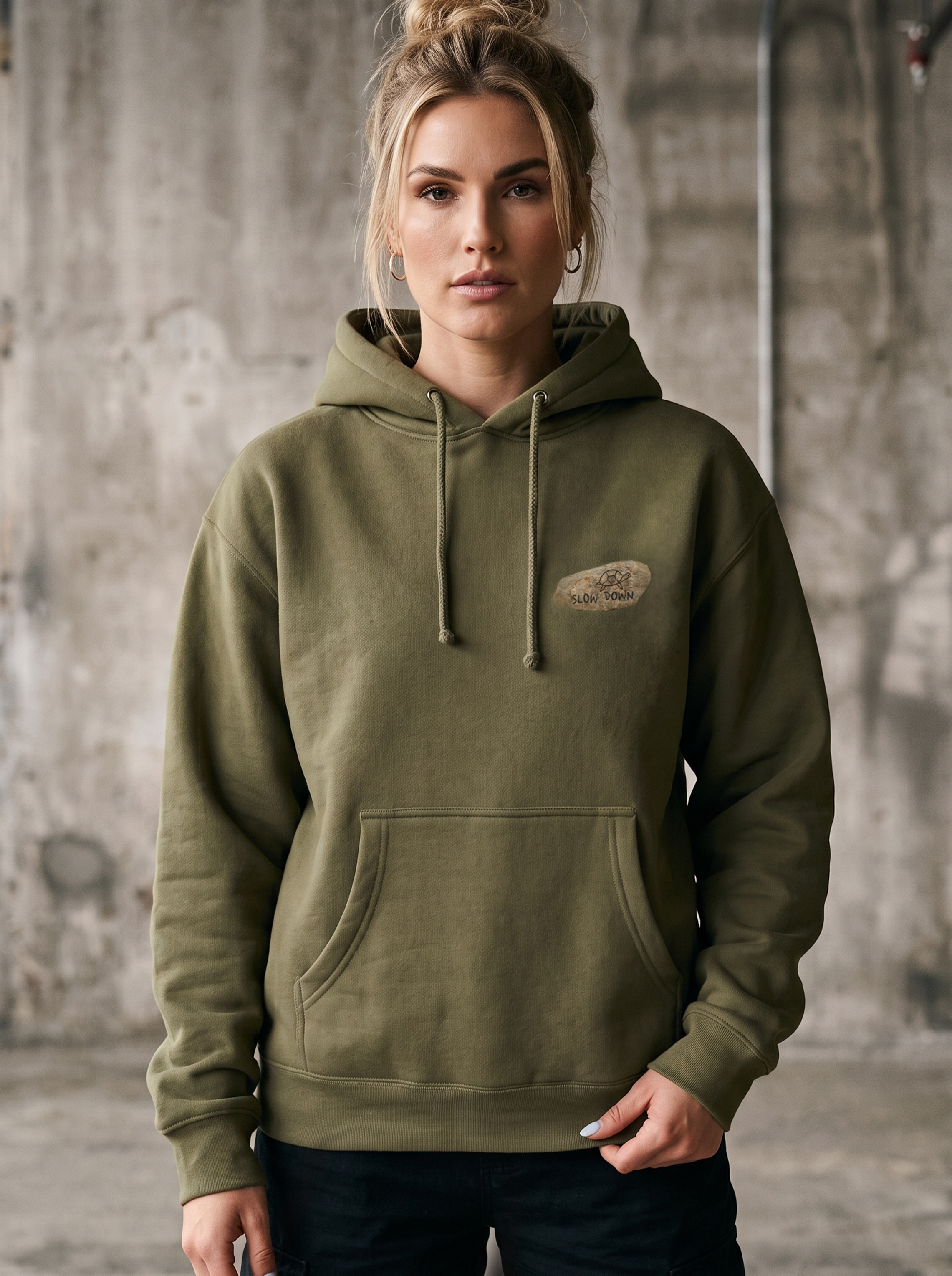 Slow Down Rock Heavyweight Hoodie (#001)