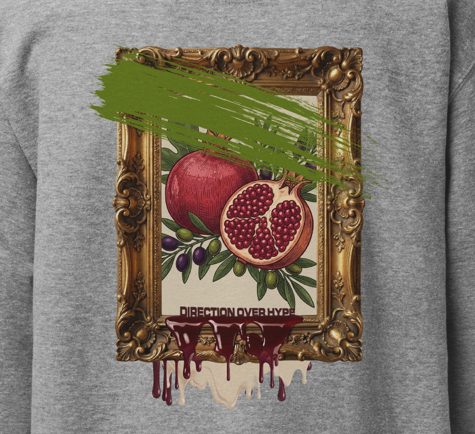 Vandalized Renaissance Pullover (#005 Pomegranate)